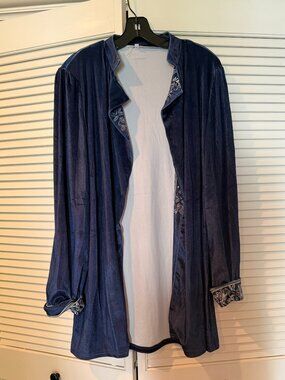 Unbranded Polyblend Blue Sweater Size L